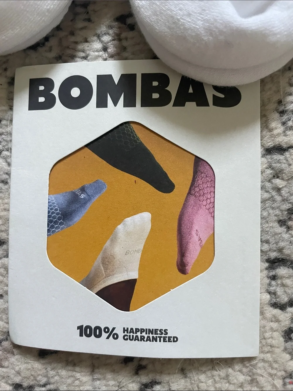 Bombas Woman’s Modern Rib Ankle Socks - White (4 Pack) size small